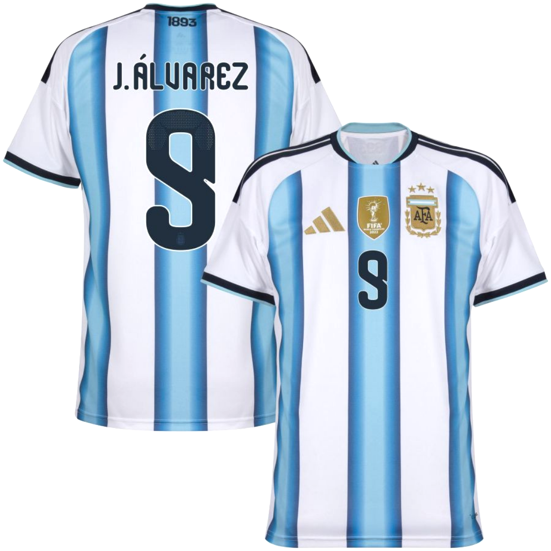 MAGLIA ARGENTINA HOME 2026/27 PERSONALIZZAZIONE ALVAREZ