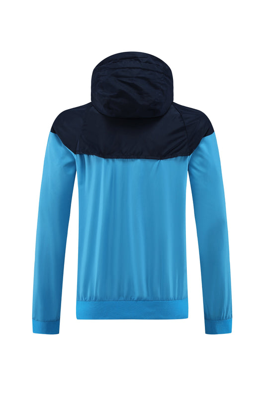 Giacca a Zip Blu con cappuccio del Napoli 2022/23