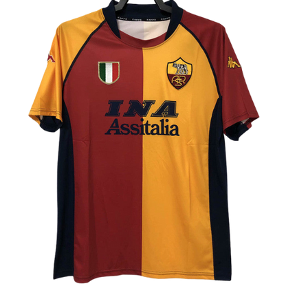 MAGLIA RETRO ROMA HOME 2001/02