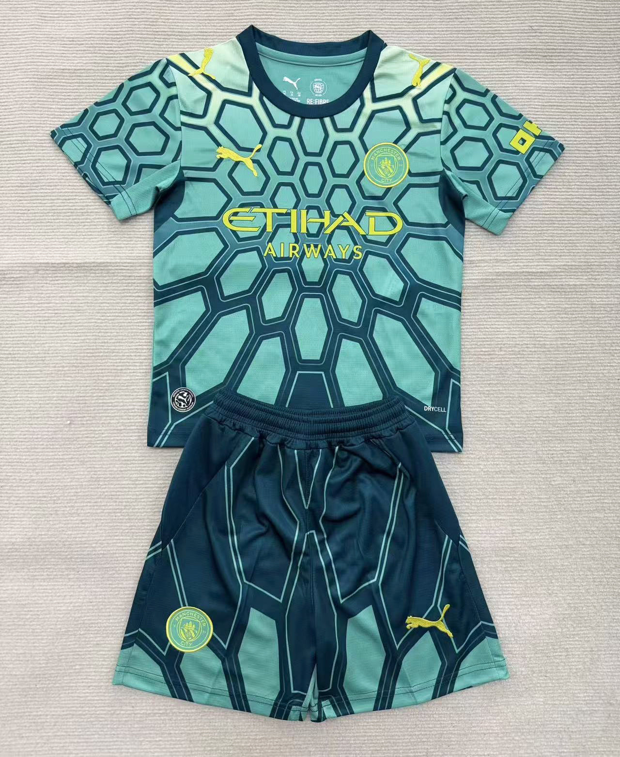 KIT BAMBINO MANCHESTER CITY PORTIERE 2026/27 - GREEN