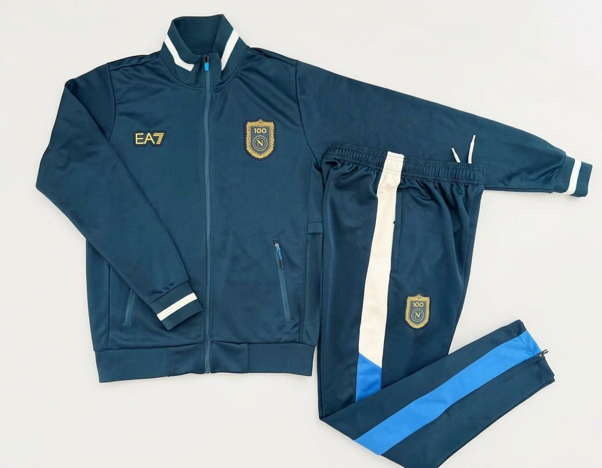 KIT GIACCA A ZIP + TUTA NAPOLI CENTENARIO 2026/27 - Blu Navy