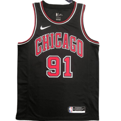 MAGLIA NBA NERA CHICAGO BULLS