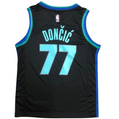 MAGLIA NBA NERA LOGO MAVERICKS DALLAS 2021/22