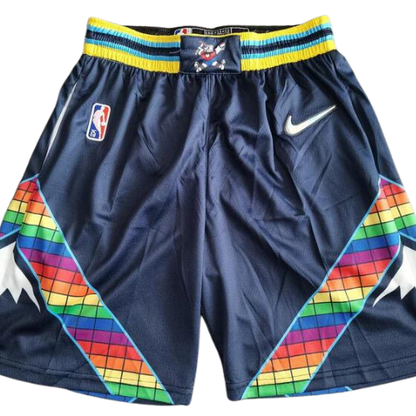 PANTALONCINI NBA DENVER NUGGETS MULTICOLOR CITY EDITION 2021/22