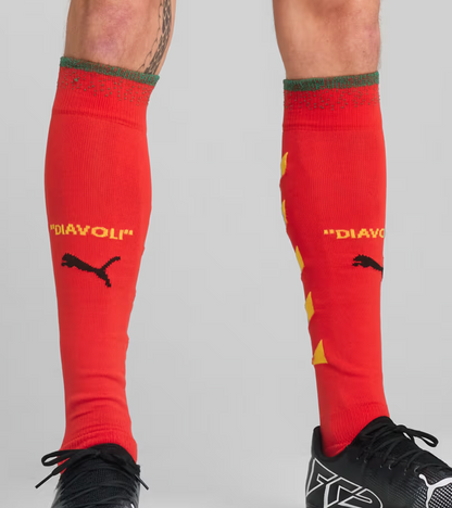 CALZETTONI MILAN 2024/25 OffWhite RED