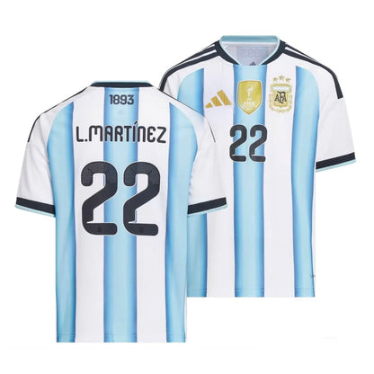 MAGLIA ARGENTINA HOME 2026/27 (PATCH + "L.MARTÍNEZ 22" INCLUSI)