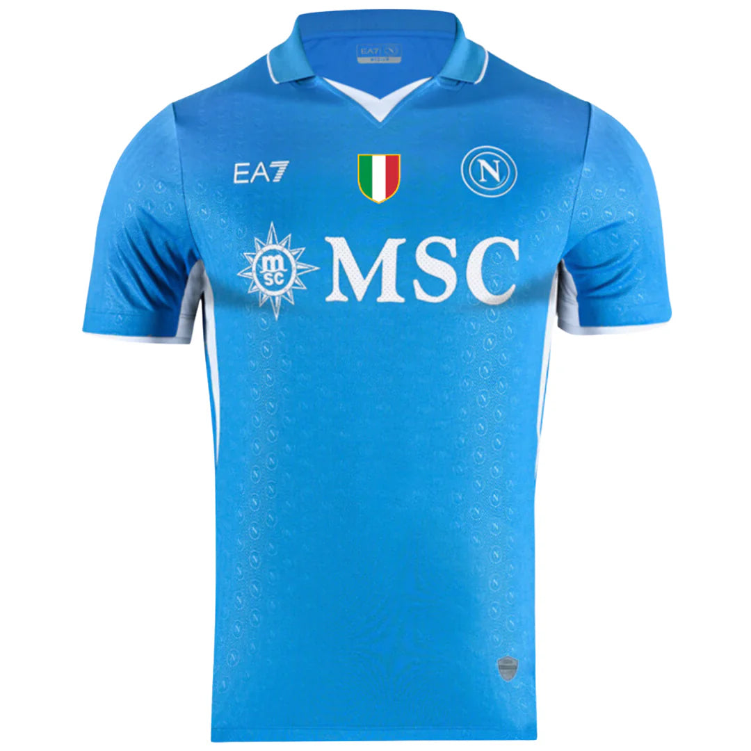 MAGLIA NAPOLI HOME CAMPIONI D'ITALIA 2024/25 (Personalizzazione inclusa)