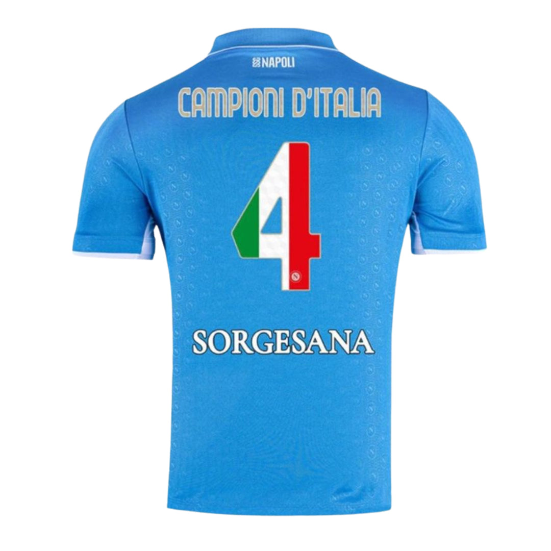 MAGLIA NAPOLI HOME CAMPIONI D'ITALIA 2024/25 (Personalizzazione inclusa)
