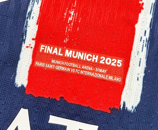 Aggiunta scritta FINAL MUNICH 2025 - PSG